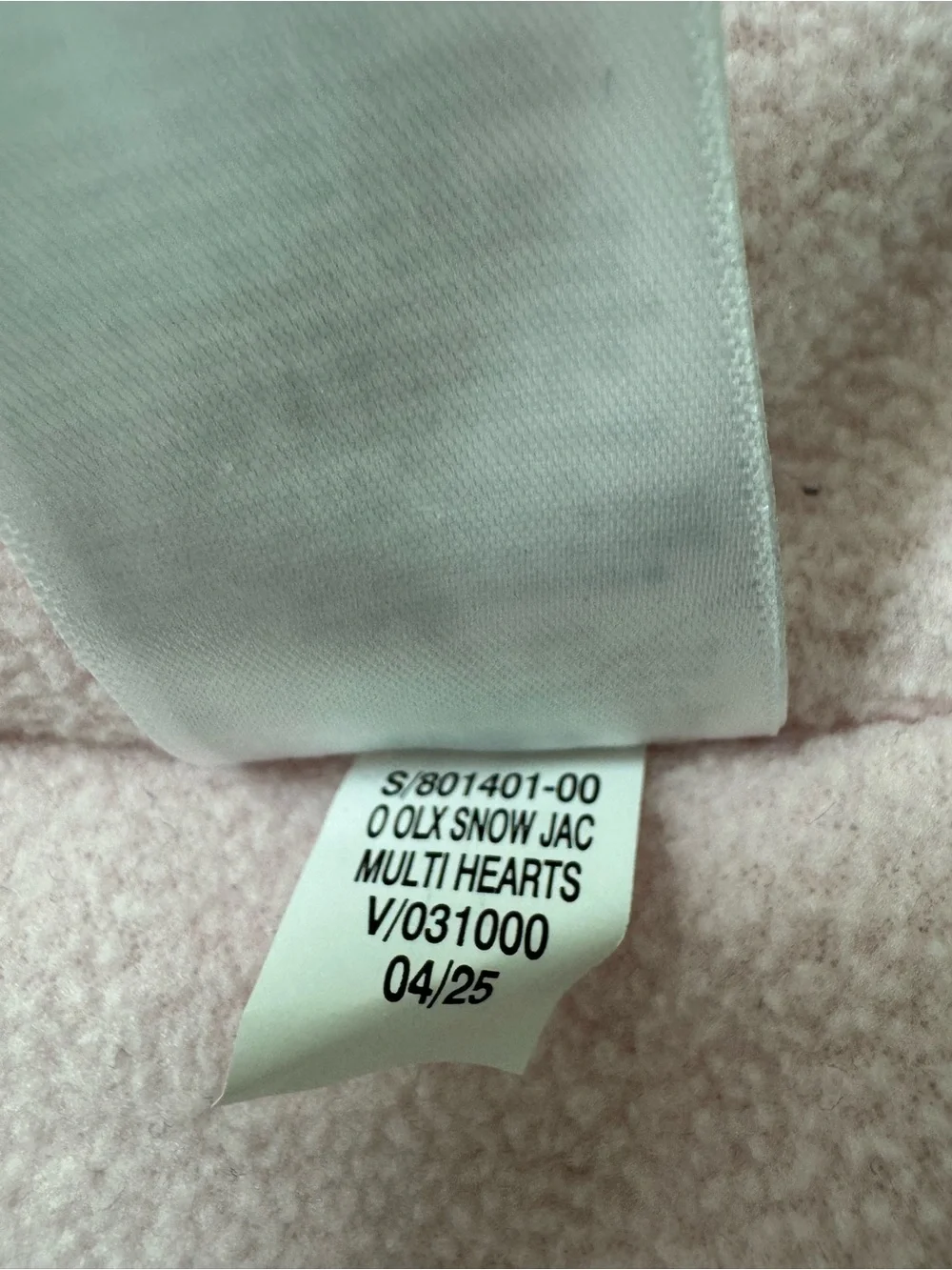 Old Navy Girls Winter Coat Pink Hearts Water Resistant Pockets 2T